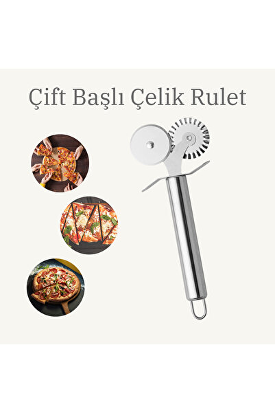 sengenegel سكين قطع العجين والبيتزا والمعجنات برأسين لتشكيل العجين