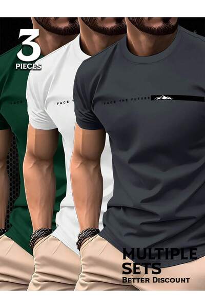 By Layina FACE TO FUTURE ÇİZGİ ERKEK TİŞÖRT