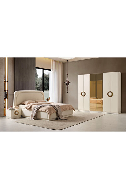 CaddeYıldız Lisboa Bazalı Yatak Odası - 6 Kapılı