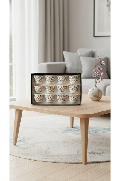 Generic Elegant Arabic coffee cup set, suitable for serving, 12 pieces