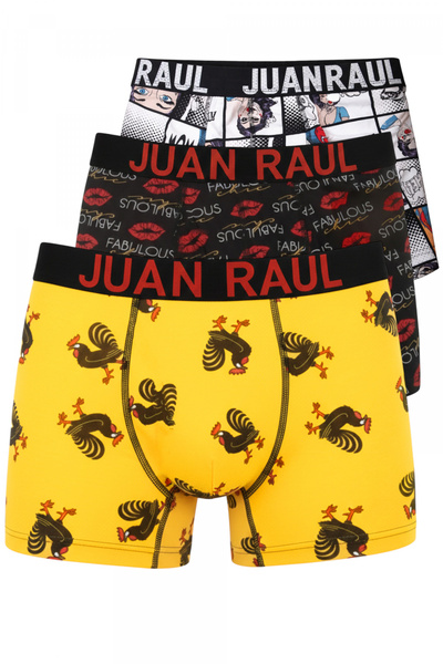 DeepSEA Πολύχρωμο Σετ Ανδρικό Μπόξερ 3-συσκευασία Βαμβακερό ελαστικό ύφασμα Μ...