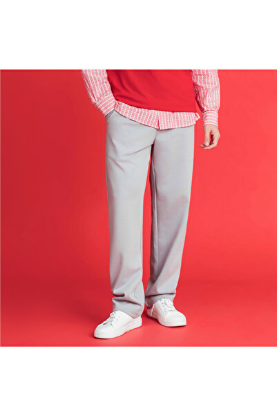 Giordano Men’s Regular Straight Interlock Jogger with Elastic Waist