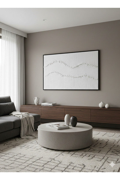 TualDesign Dokulu Tablo 3 Boyutlu Tablo Alçı Tablo İskandinav Tablo Minimalis...