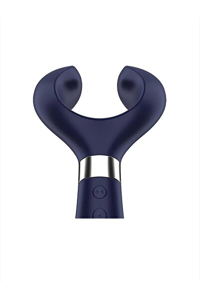 Generic Brand Vibrator de cuplu Endless Fun reincarcabil, rezistent la apa, Satisfyer, albastru