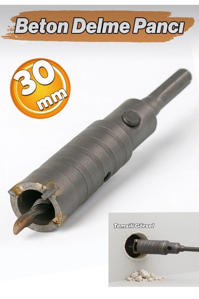 CMC Tools CMC750 Adaptörlü Sds Plus Beton Delme Pancı Oyuk Delik Açma 30 mm