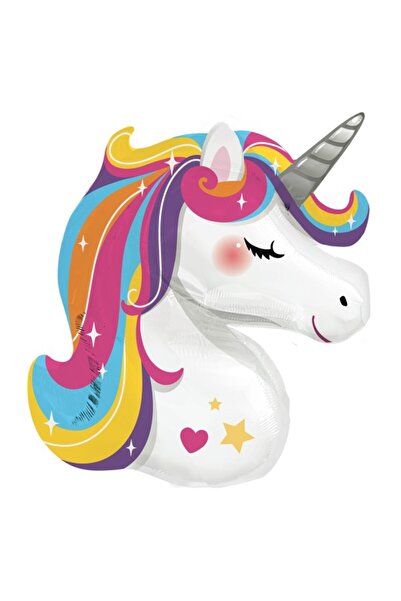 Anagram Balon folie unicorn Bright Rainbow 70x78 cm