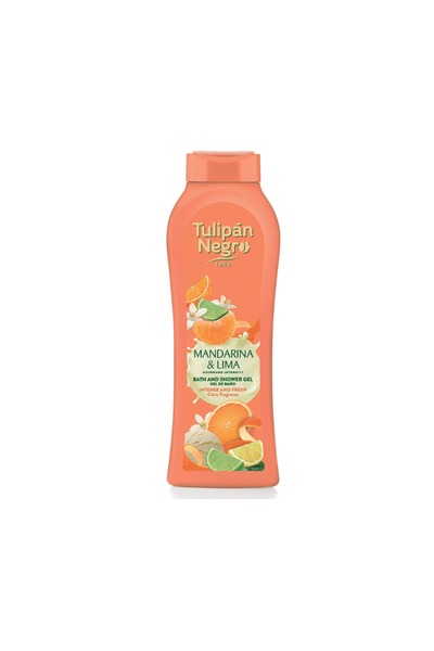 Tulipan Negro ® Mandarin & Lime Shower Gel, intense citrus aroma, 650 ml