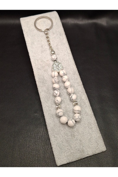 Han Ticarethane Havlit Natural Stone 15-Piece Keychain Rosary