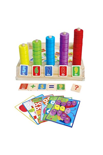 smile toys Puzzle Montessori pentru Copii Invatarea Numerelor, Socotirii si L...
