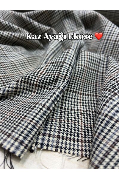 Kumaş Sevdası Ekose Poliviskon (Eni 150cm) Elbise Kalemetek, Pantalon,Ceket,J...