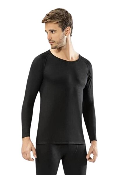 Damlabutiks Erkek Termal Şardonlu Manşetsiz Bisiklet Yaka Üst Body- İçlik