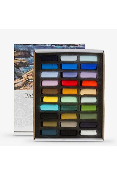 Sennelier Soft Extra Soft Pastel Paint 30-Piece Half-Stick Set Outdoor Seasid...