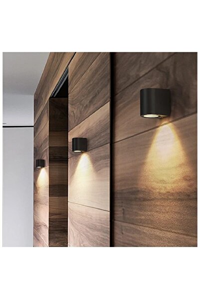 Hummer Outdoor lighting, single cylindrical shape, black color, GU10 bulb fit...