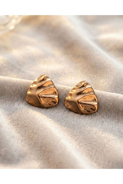Xuping Jewelry Üçgen Dokulu Küpe