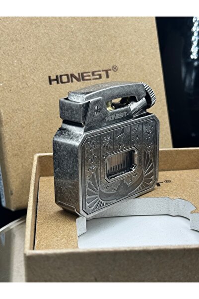 NikaŞ Orijinal Kutulu Yandan Basmalı Tasarım Honest Benzinli Çakmak - Premium...