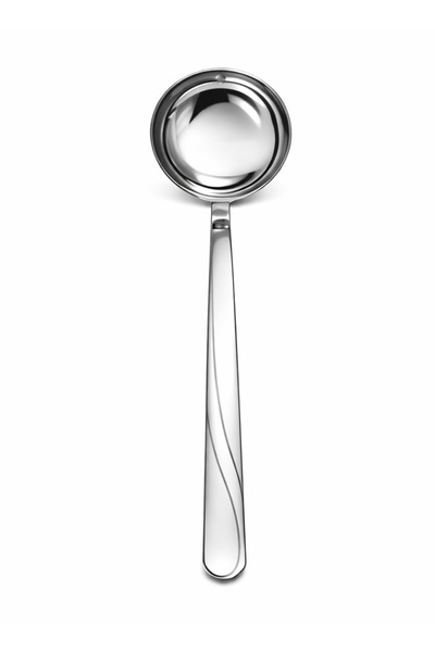 ALYA Ayna Parlak Polisajlı Profesyonel Paslanmaz Lüks Çelik Servis Kepçesi 16/10