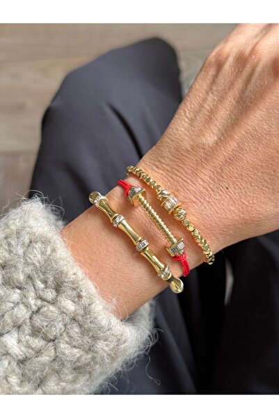 Rossetto Atelier Imported Kırmızj String Vamos Bracelet