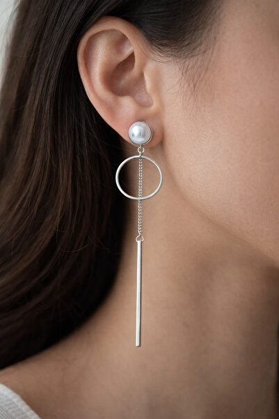 ÇAĞ MODA AKSESUAR Dangling Pearl Earrings