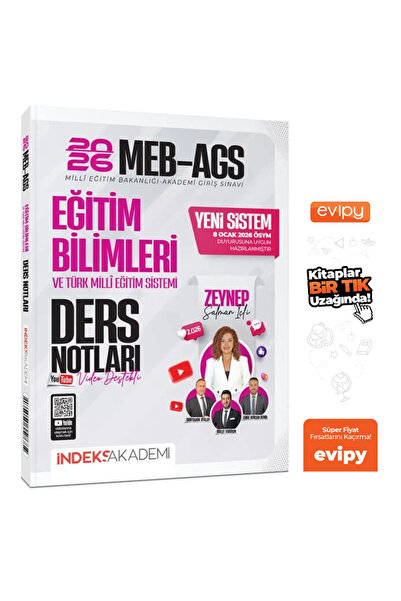 İndeks Akademi Zeynep Salman İçli | YENİ SİSTEM 2026 MEB-AGS Eğitim Bilimleri...