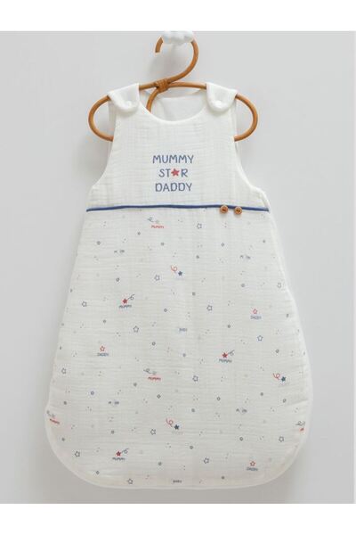 Caramell İncibaby 100% Cotton Zippered Muslin Breathable Fabric Filled Baby S...