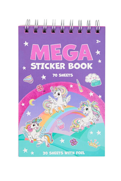 No Label Sticker Book - Unicorns