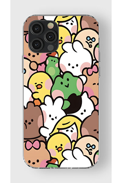 moonset Iphone 12 Pro Max Uyumlu Baskılı Yumuşak Silikon Şeffaf Telefon Kılıfı