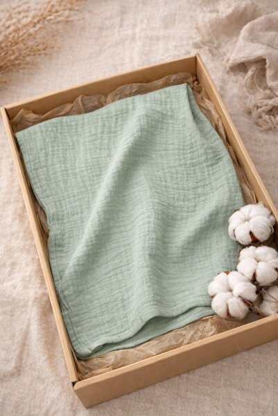 Mai Perla 4 Layer Muslin Organic Cotton 90X90 Natural Baby Kids Blanket