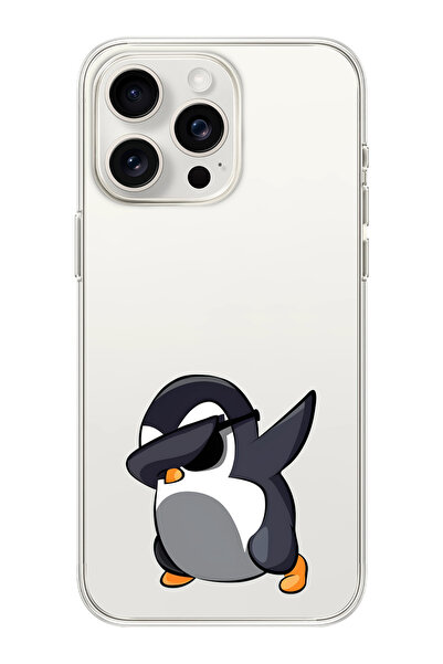 moonset Iphone 15 Pro Max Uyumlu Baskılı Yumuşak Silikon Şeffaf Telefon Kılıfı