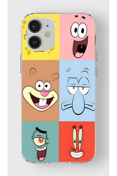 moonset Iphone 12 Mini Uyumlu Baskılı Yumuşak Silikon Şeffaf Telefon Kılıfı