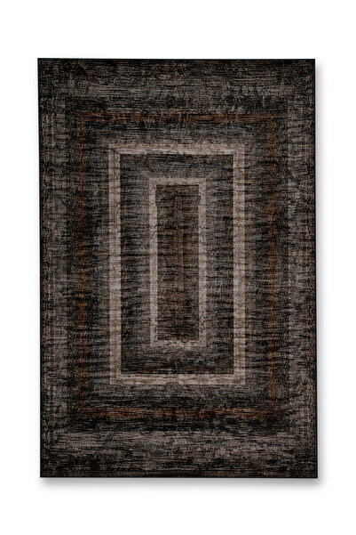 Rugs Modern Halı MOSSO Kahve Temalı Klasik Desenli Dokuma Taban Modern Dekora...