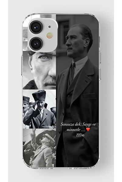 moonset Iphone 12 Mini Uyumlu Baskılı Yumuşak Silikon Şeffaf Telefon Kılıfı