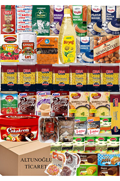Yayla Ramazan kolisi erzak paketi kumanya yardım kolisi mega 45 parça ürün ço...