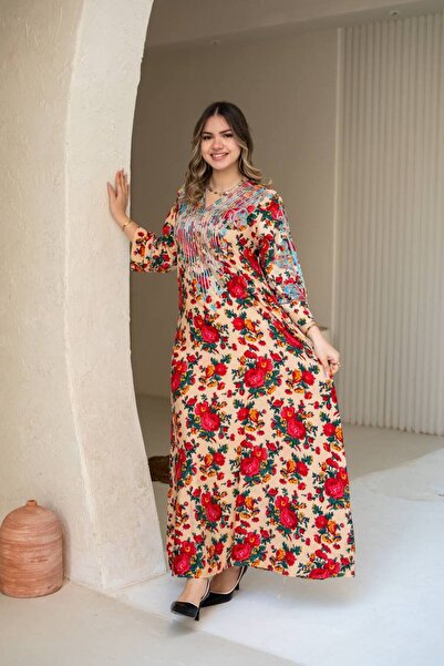 AFandina Embellished jalabiya combining comfort and oriental beauty SM-72