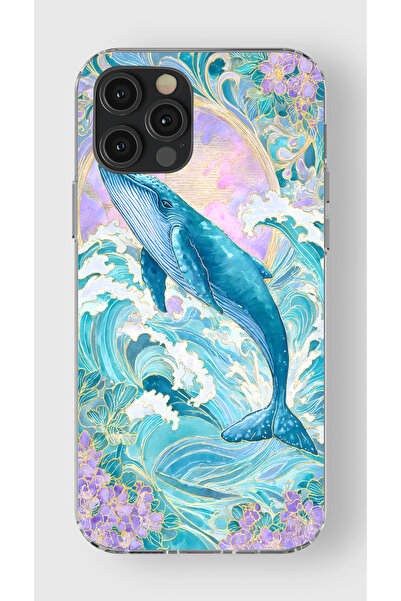 moonset Iphone 12 Pro Max Uyumlu Baskılı Yumuşak Silikon Şeffaf Telefon Kılıfı