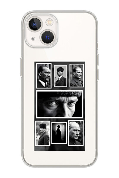 moonset Iphone 13 Uyumlu Baskılı Yumuşak Silikon Şeffaf Telefon Kılıfı