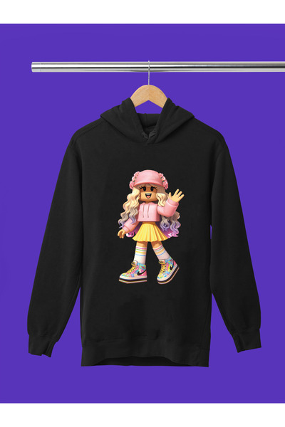 MAGORS سويت شيرت للأطفال مطبوع عليه ROBLOX ذو 3 خيوط ذو جودة ناعمة الملمس