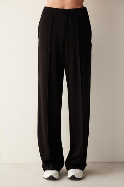 Penti Wide Leg Nervour Jogger Black Trousers