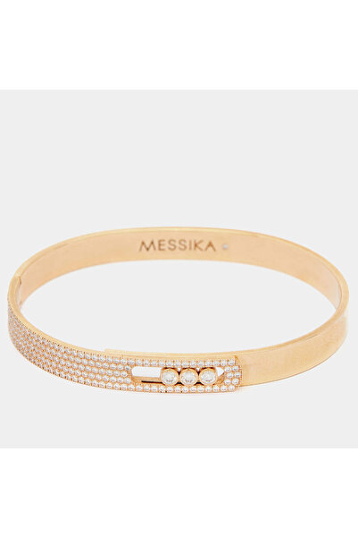 Messika Move Noa Paved Diamonds 18k Rose Gold Bracelet