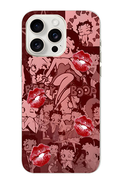 moonset Iphone 16 Pro Uyumlu Baskılı Yumuşak Silikon Şeffaf Telefon Kılıfı