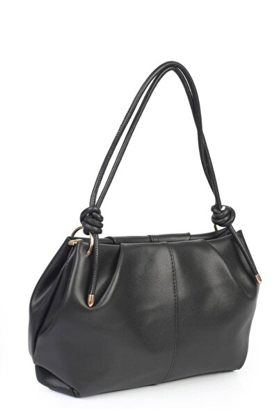 eflanmoda Geantă de mână și de umăr pentru femei, cu curea cu nod și căptușea...