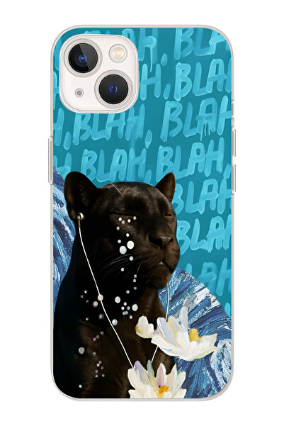 moonset Iphone 14 Uyumlu Baskılı Yumuşak Silikon Şeffaf Telefon Kılıfı