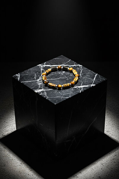 Padore Accessory Tiger's Eye Natural Stone Bracelet – Men's Bracelet Offering...