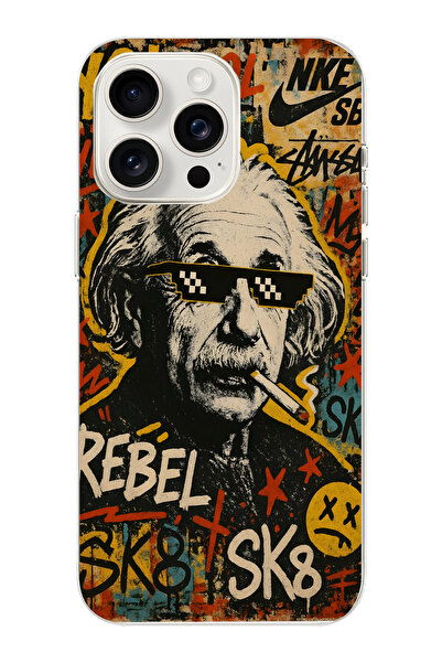 moonset Iphone 15 Pro Max Uyumlu Baskılı Yumuşak Silikon Şeffaf Telefon Kılıfı