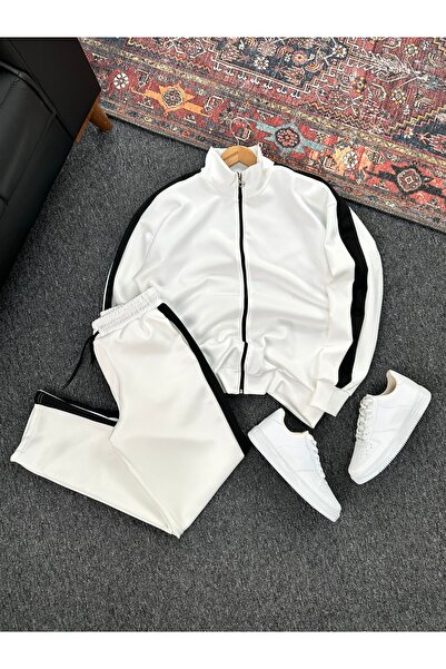 tetramoda Σετ αθλητικής φόρμας κατάδυσης με λεπτομέρεια από λευκή ρίγα