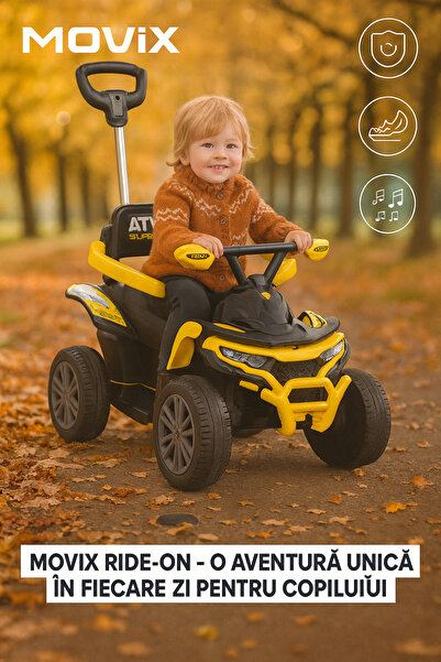 TOYZ ATV Ride-On Movix pentru Copii – Galben