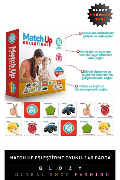 GLOZY Premium Seri Montessori Zeka Dikkat Geliştirici El Göz Koordinasyonu İç...