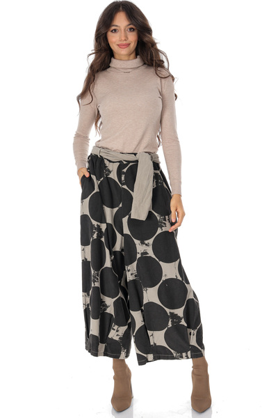 ROHBOUTIQUE Fine velvet culottes with Printed