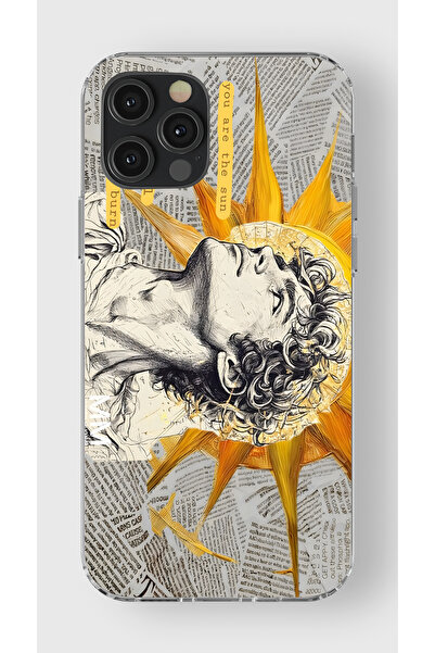 moonset Iphone 12 Pro Max Uyumlu Baskılı Yumuşak Silikon Şeffaf Telefon Kılıfı