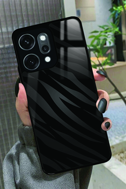 OPPO Reno 14 Pro Uyumlu Zebra Tasarımlı Glossy Premium Kılıf