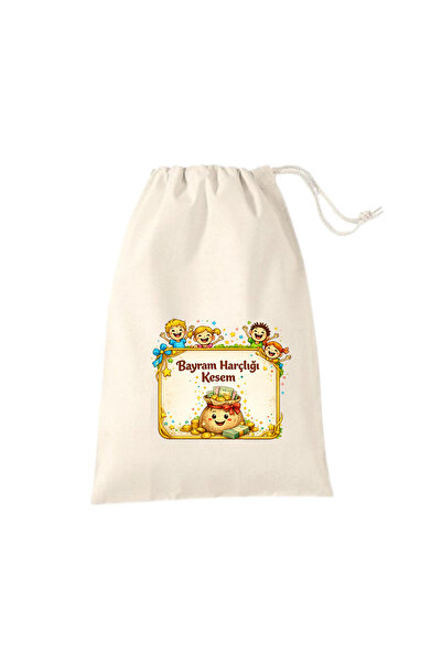 Elbasan Tekstil 5 Pieces of Holiday Allowance Money Bag Children's Holiday Po...